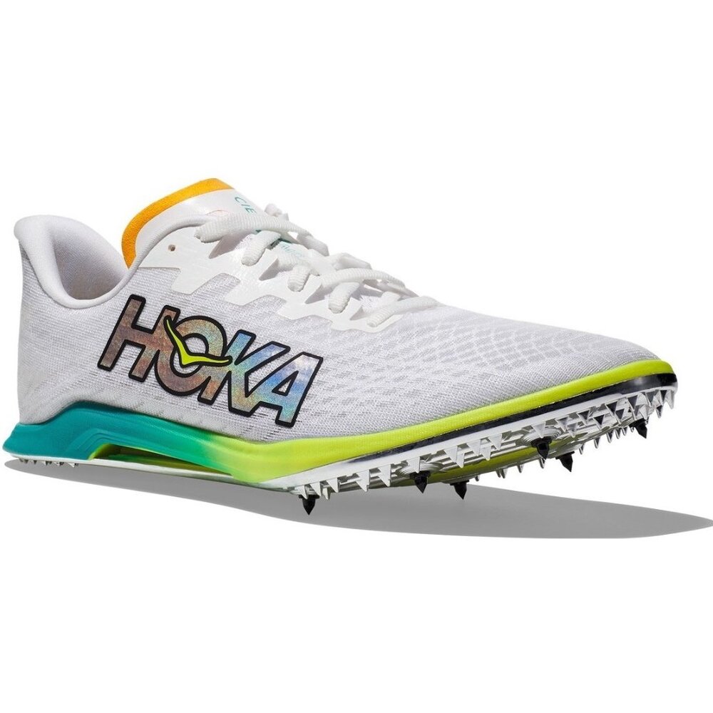 New Men's Unisex HOKA Cielo X 2 MD Track Shoes Size 11 White/Ceramic MSRP $160